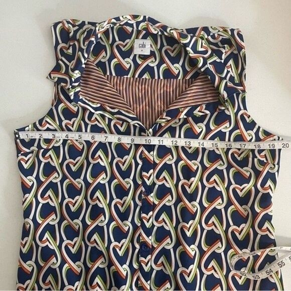 Cabi Women's Amour Interlocking Heart Chain Sheath Dress/Duster Style 5370 - Picture 11 of 12